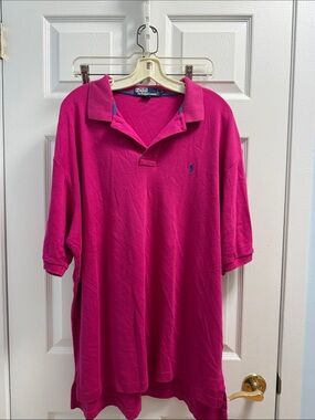 Polo by Ralph Lauren Hot Pink Short Sleeve Polo Shirt